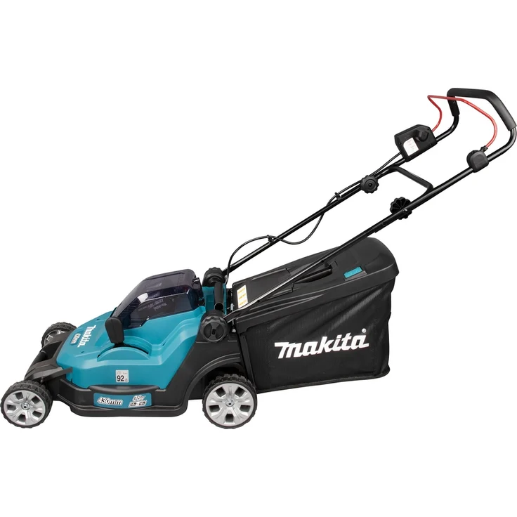 Makita DLM432PT2 Akku-Rasenmäher 2x 18 V / 5,0 Ah, mit 2 Akkus + Doppelladegerät, Schnittbreite 43cm – Bild 3