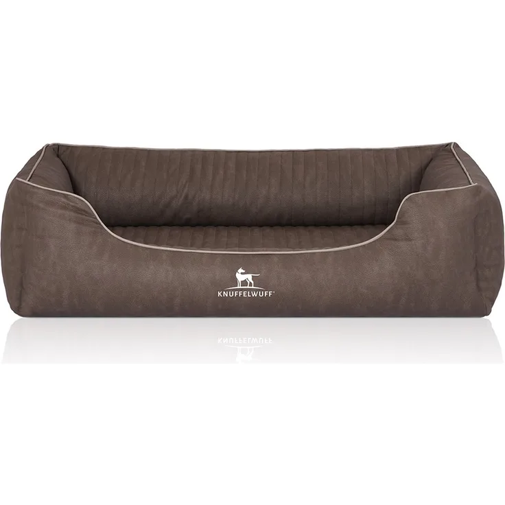 Knuffelwuff Hundebett Tampa braun grau M-L 85x63cm