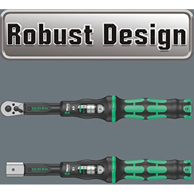 Wera 05075620001 Click-Torque C 1 Drehmomentschlüssel mit Umschaltknarre Schwarz, Grün, 1-2'', 10-50 Nm – Bild 9