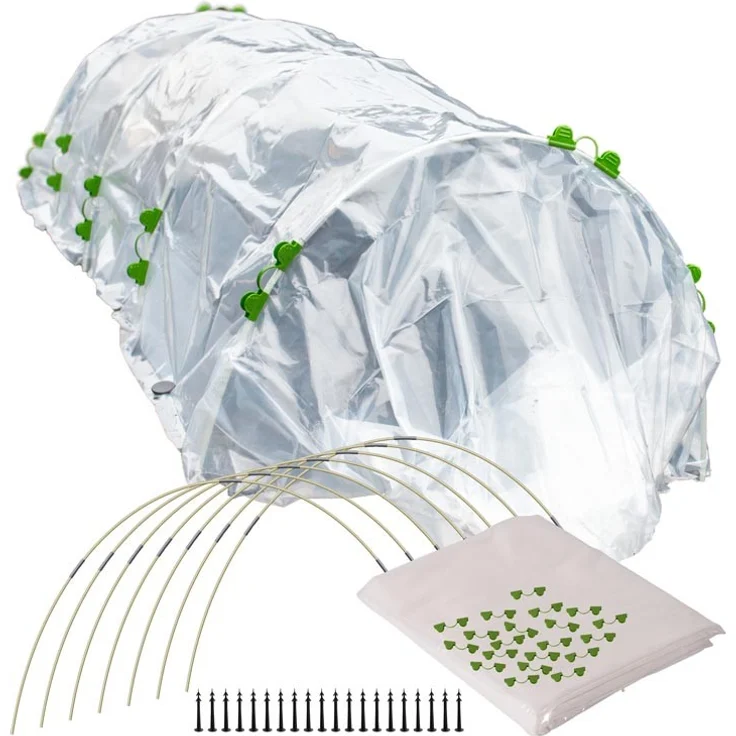 TTL Garden Folientunnel Set Flex“ mit PE Folie - Beet Tunnel Bögen Foliengewächshaus – Bild 1