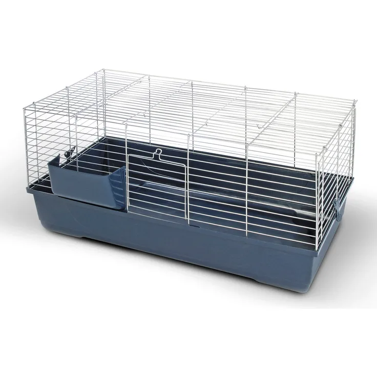 Kerbl Kleintierkäfig Baldo Inkl. Heuraufe, Gitter klappbar, Gitterabstand 2,2cm