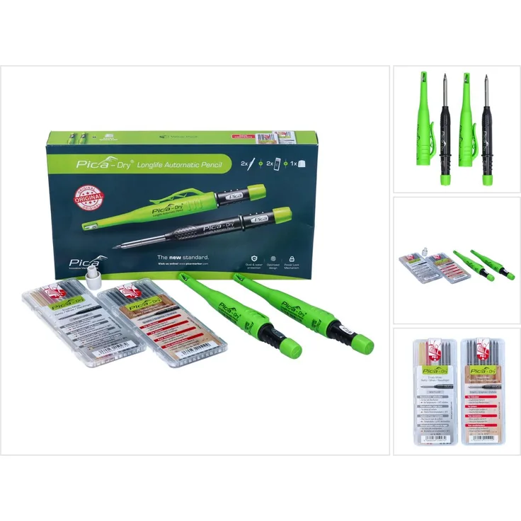 Pica Marker Pica Dry Longlife Automatic Pencil Vorteils Box ( 3097 ) + 18 Ersatz Mine