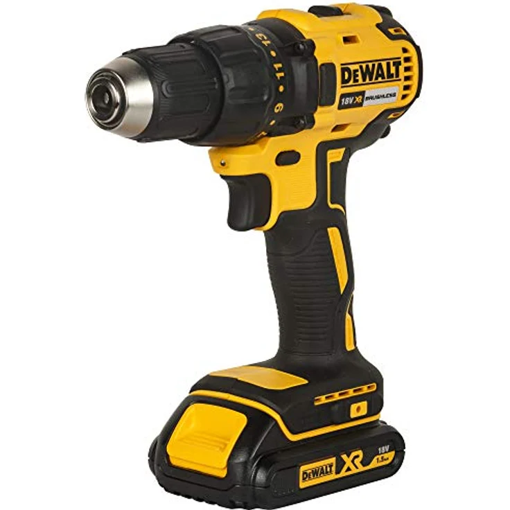 Dewalt Akku-Bohrschrauber (18V, 1.5 Ah, bürstenlos, mit Zwei-Gang-Vollmetallgetriebe, 15 Drehmomentstufen, zwei Akkus, System-Schnellladegerät und Tstak-Box) DCD777S2T – Bild 4