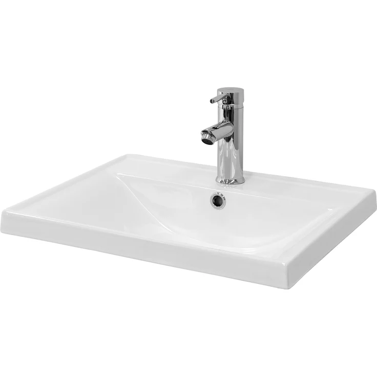 ML-Design Waschbecken eckig 51x15,5x41,5 cm Weiß aus Keramik ML-Design - Preisvergleich – Bild 1