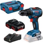 Bosch Professional Akku-Bohrschrauber GSR 18V-55 / 2x 5,0 Ah Akku + Ladegerät in L-Boxx