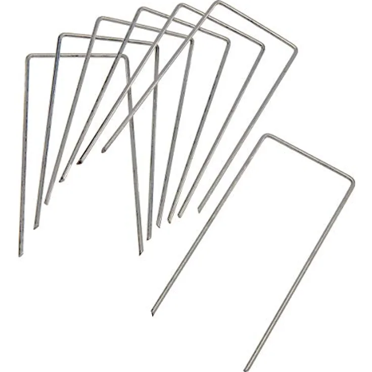 HaGa 100 Erdanker Metall verzinkt u-förmig 200mmx70mm Ø3mm für Vlies und Gitter
