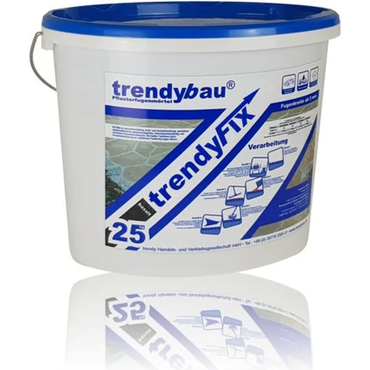 trendybau® trendyFIX 1K Pflasterfugenmörtel 25 kg - Steingrau