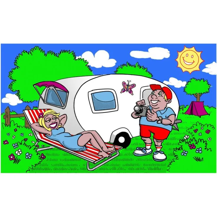trends4cents Flagge CAMPING 90 x 150 cm
