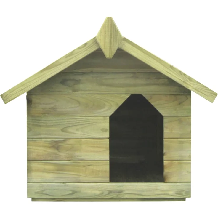 vidaXL Hundehütte mit Dach Imprägniertes Kiefernholz – Bild 2