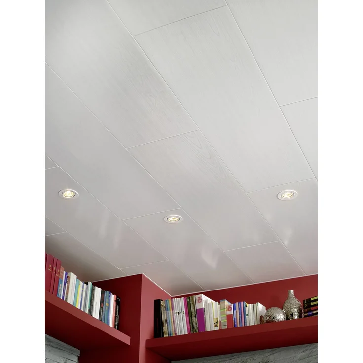 Grosfillex Kunststoffpaneele Easy Top, 120 x 35 cm, 5 mm Esche weiß – Bild 1