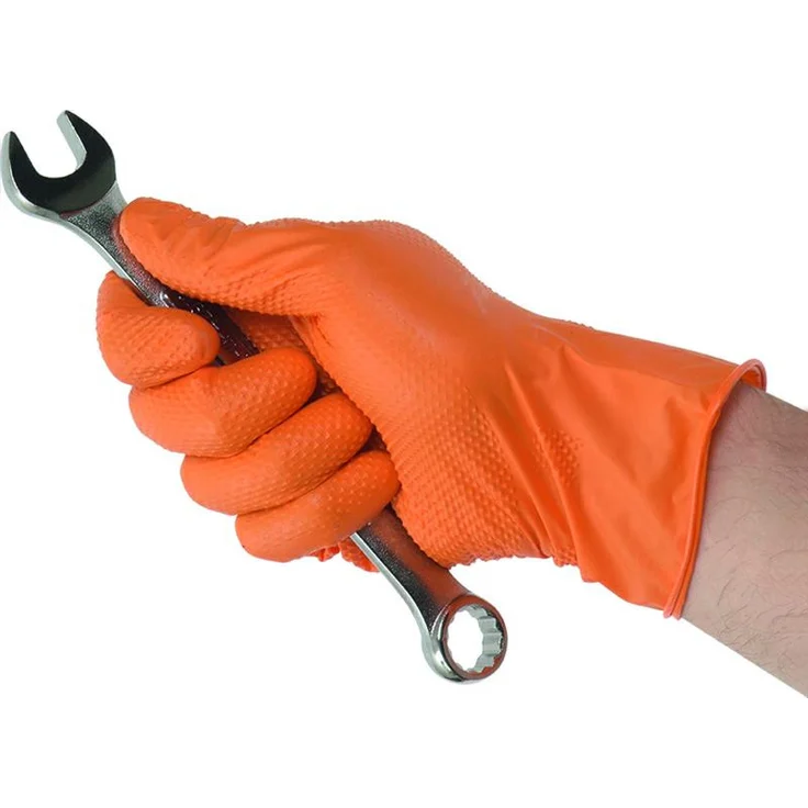 Kunzer TIGER GRIP XL 90 St. Nitril Einweghandschuh Größe (Handschuhe): XL EN 374, EN 455 – Bild 2