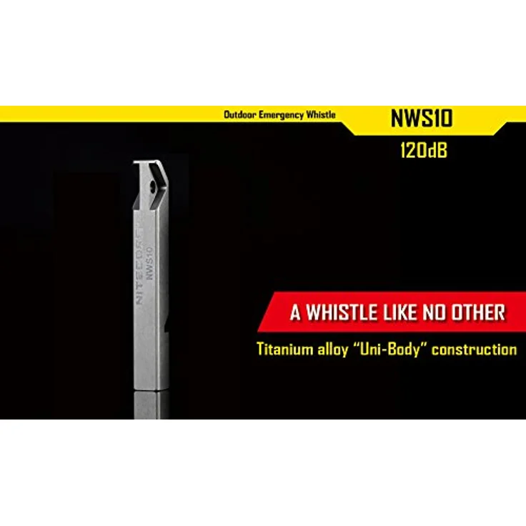NiteCore Signalpfeife Nitecore Taschenlampe Titan 120 dB NWS10 – Bild 2