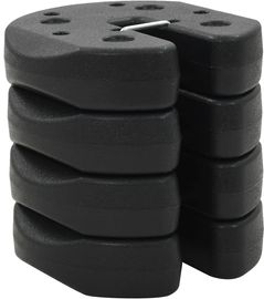 vidaXL Pavillon-Gewichte 4 Stk. Schwarz