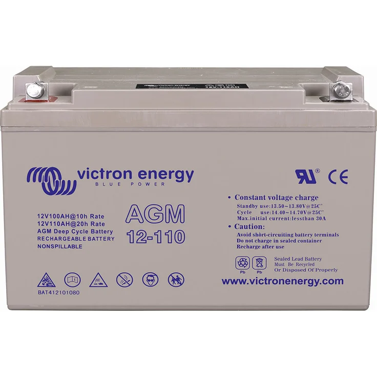 Victron AGM 12V 110Ah Deep Cycle Akku Akkue – Bild 2