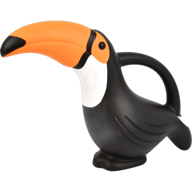 Gießkanne Tukan 1,2L Papagei schwarz Garten Blumen Kinder Kunststoff Haus süß