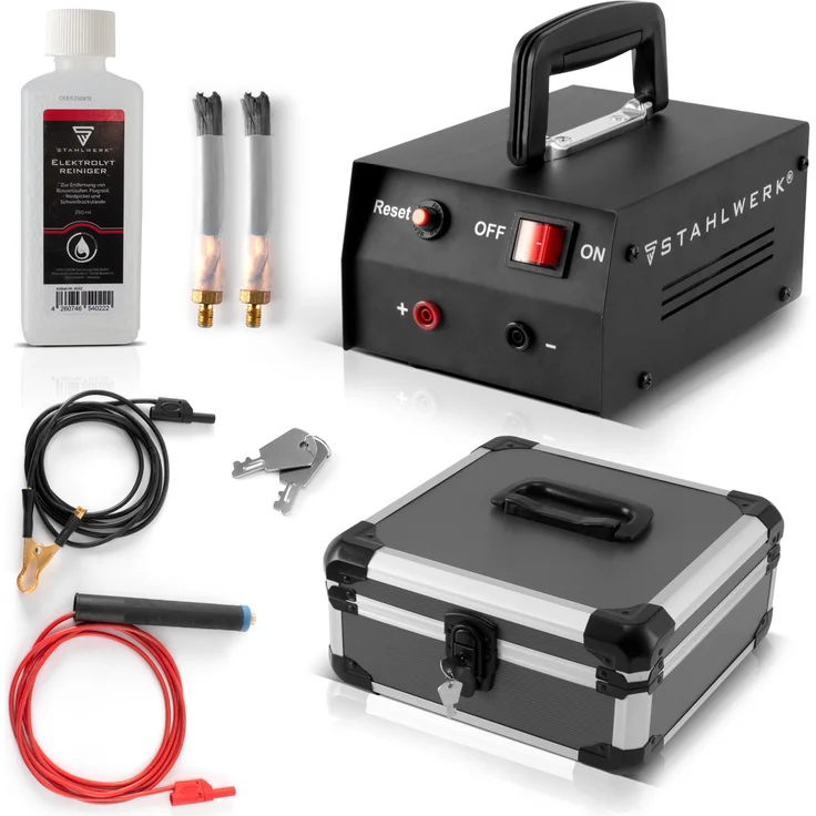 STAHLWERK SRG-300 Pro Schweißnaht-Reinigungsgerät, Beizgerät, Passiviergerät zur elektrolytischen Reinigung und Veredelung von Schweißnähten – Bild 10