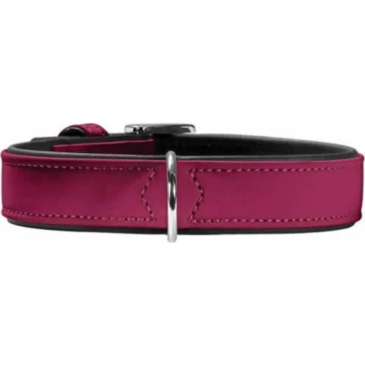 Hunter Hunde-Halsband Softie himbeer-schwarz XS-S