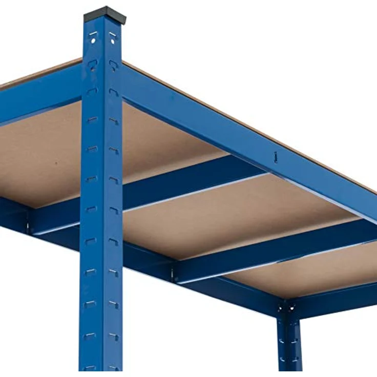 Steckregal Werkstattregal Kellerregal Schwerlastregal Metallregal Lagerregal Blau - 200x120x50cm | 875kg – Bild 2