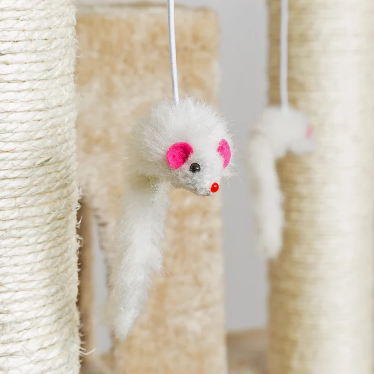 tectake Kratzbaum Knuti 186cm - beige – Bild 8