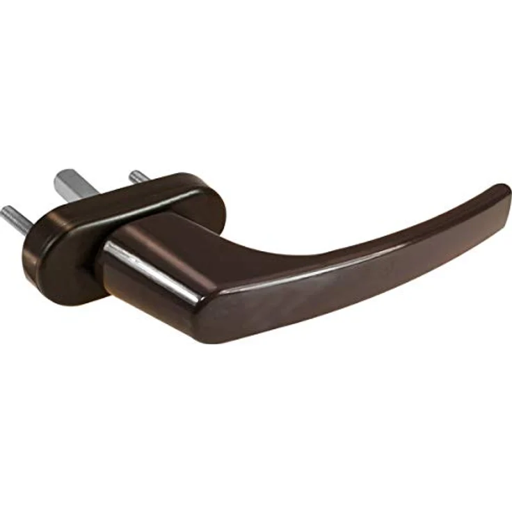 16 x Alu Fenstergriff in Braun RAL 8019 - Stiftlänge 35mm – Bild 2