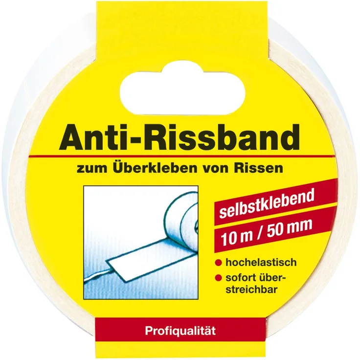 Decotric Anti-Rissband, weiß, 10 m x 50 mm
