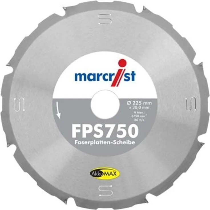 Marcrist FPS750 225 x 30,0 mm 8 Zähne  P KD- Trennscheibe