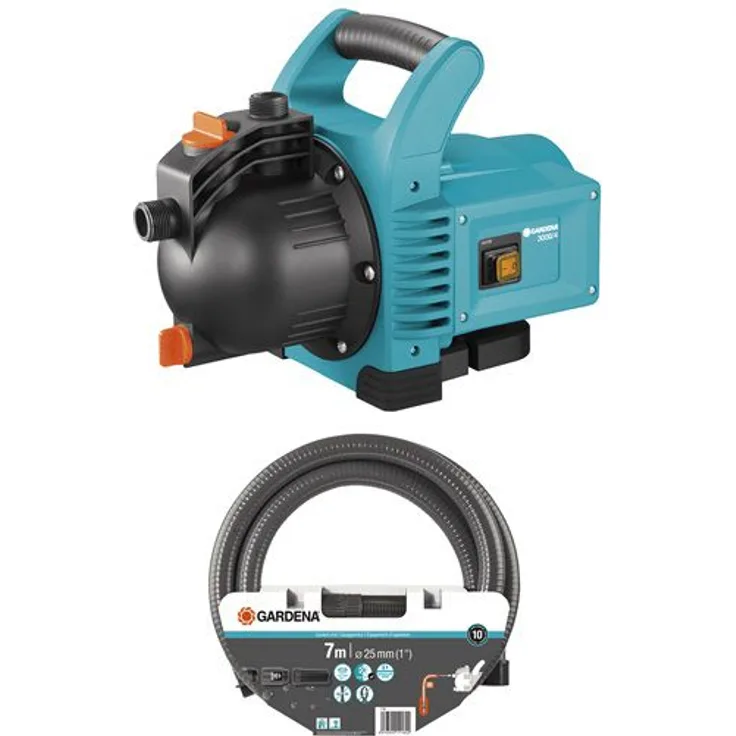 Gardena Gartenpumpe 3000/4 mit Sauggarnitur (1718-20)