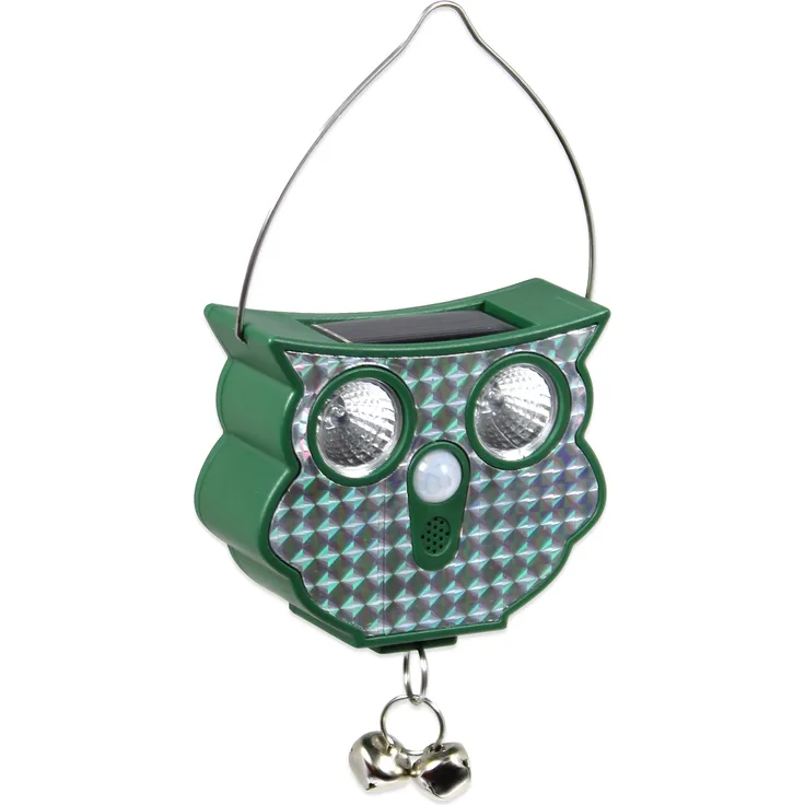 Genius Ideas Tierschreck Universeller Schallschutzzaun Solar Repeller - Eule