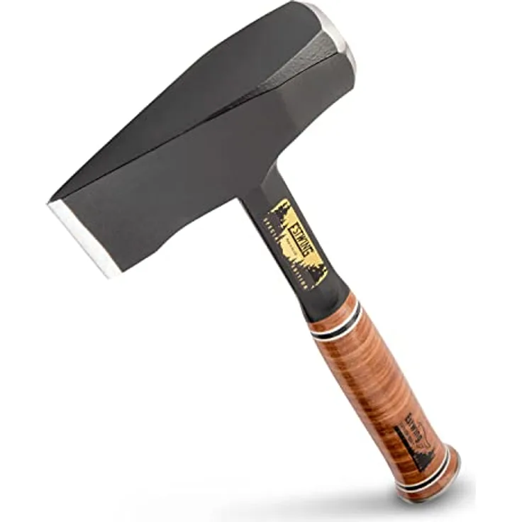 ESTWING Holzspalthammer mit Ledergriff, 60x35mm 1800g, mit Nylon Schutzhülle, Special Edition