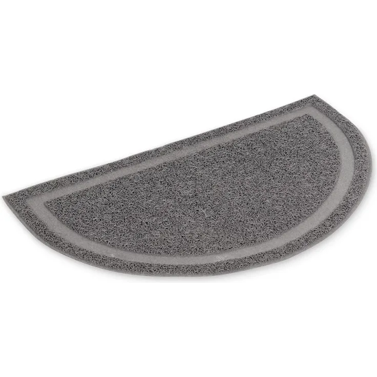 Nobby Vorleger Katzentoilette grau,rund