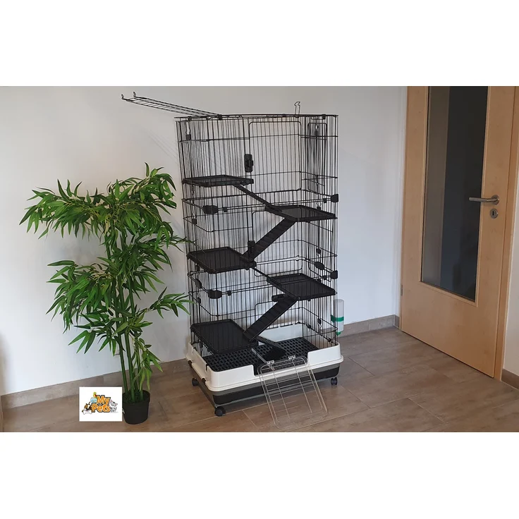 Nagervoliere BIG CAGE XXXL Nagerkäfig Käfig Voliere Metall Nager Meerschweinchen - Preisvergleich – Bild 5
