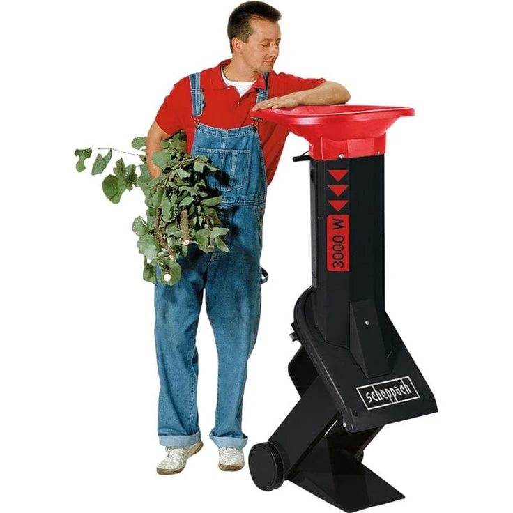 Scheppach Häcksler BIOSTAR 3000 Gartenhäcksler - 230V, 3500 Watt Leistung, Ast- Ø 50 mm, Made in Germany, Wattendemesser, inkl. Fahrvorrichtung – Bild 3