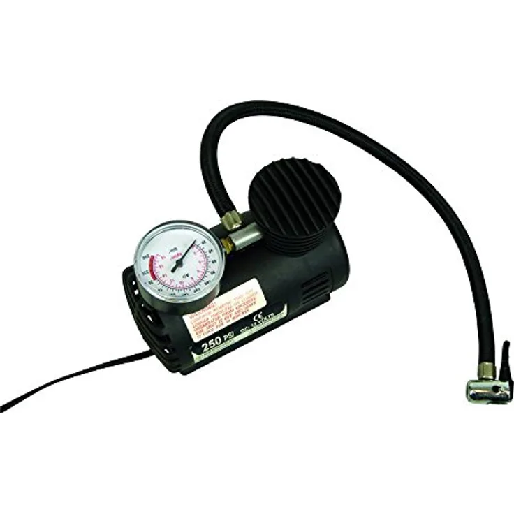 mini-Luftkompressor 12V - 17 bar Kunststoff schwarz