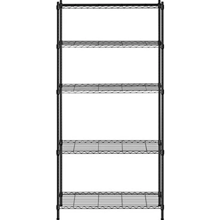 Metallregal Haushaltsregal Steckregal Büro Regal 35 X 90 X 180 150 Kg Weiß – Bild 3
