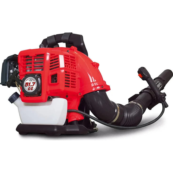 Scheppach Benzin Laubbläser LB5200BP, Anti-Vibrationssystem, 51,7 cm³ 2-Takt-Benzinmotor 1400W, Luftgeschwindigkeit 295 km/h, rückentragbar – Bild 2