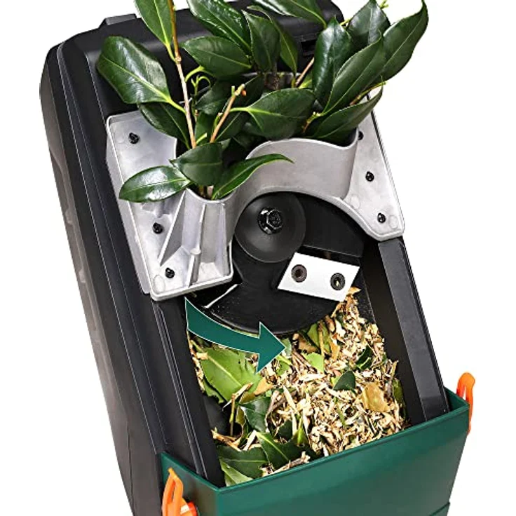 Gardebruk Messerhäcksler 2400W elektrisch max. 45mm Aststärke 2x 50L Beutel Gartenhäcksler Häcksler Schredder – Bild 4