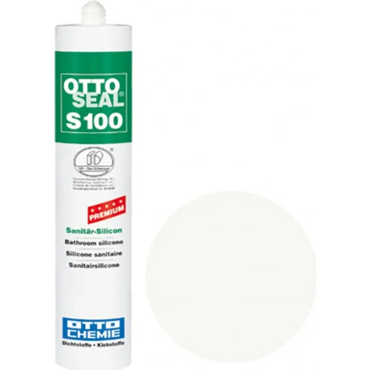 OTTOSEAL  S100 Premium-Sanitär-Silicon 300 ml - Farbauswahl Schneeweiß C116 – Bild 1
