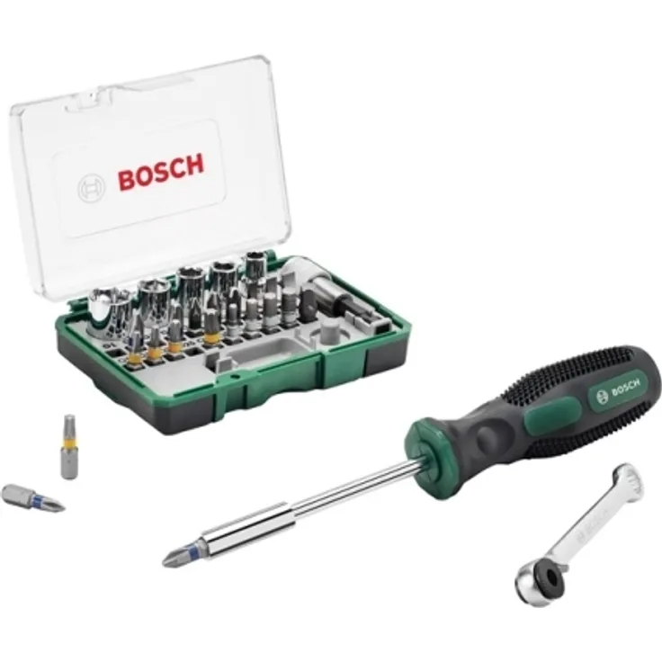Bosch Professional 27-teiliges Mini-Ratschen-Set + Handschraubendreher