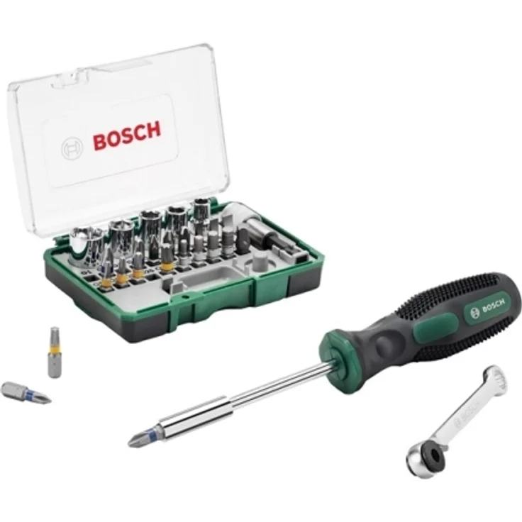 Bosch Professional 27-teiliges Mini-Ratschen-Set + Handschraubendreher – Bild 1