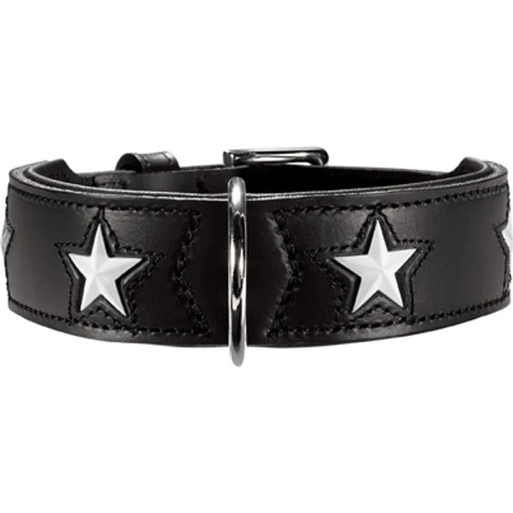 Hunter Hunde-Halsband Magic Star schwarz S