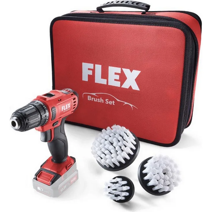 Flex Akku-Bohrschrauber DD 2G 10.8 Solo Brush Set ohne Akku und Ladegerät