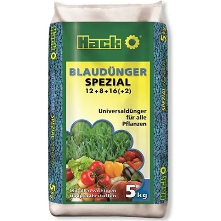 Hack Blaudünger Spezial Universaldünger Obst und Gemüsedünger 5 kg Beutel