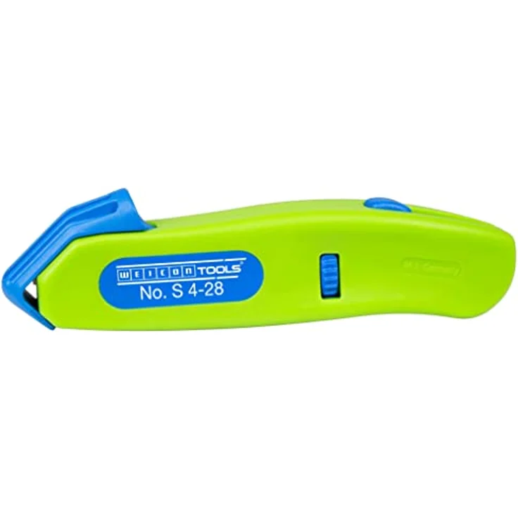 WEICON Kabelmesser No. S 4 - 28 Green Line , mit einfahrbarer Hakenklinge, Arbeitsbereich 4 - 28 mm Ø , 1 Stück – Bild 1