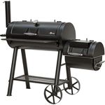 El Fuego Barbecue El Fuego Smoker Holzkohlegrill Buffalo Holzkohlegrillwagen BBQ Räucherofen, Grillfläche 99 x 46 cm