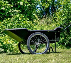 Polar Schubkarre Premium schwarz 165x74 cm