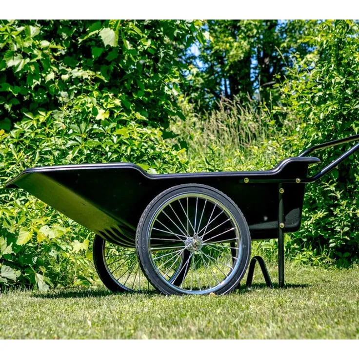 Polar Schubkarre Premium schwarz 165x74 cm