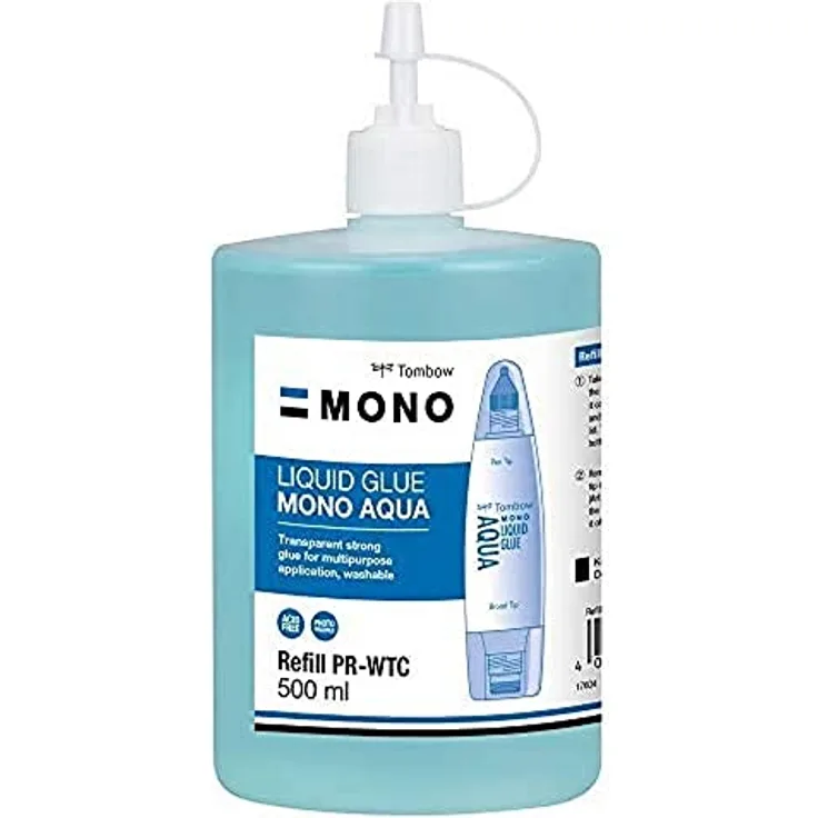 Tombow Nachfüllung für Flüssigkleber PT WTC 500 ml auswaschbar