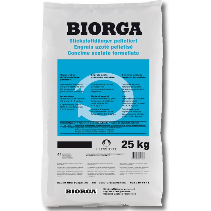 Hauert BIORGA Stickstoffdünger pelletiert, 25 kg