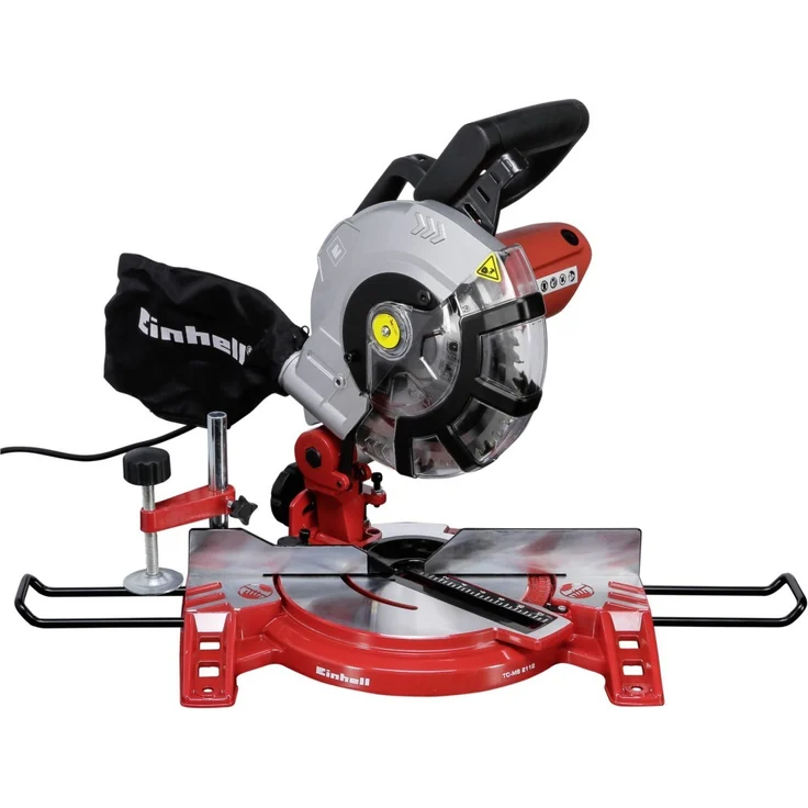 Einhell Kapp Gehrungssäge TC-MS 2112 (1600 W, Sägeblatt Ø 210 mm, Schnittbreite 120 mm, schwenkbarer Sägekopf) – Bild 2