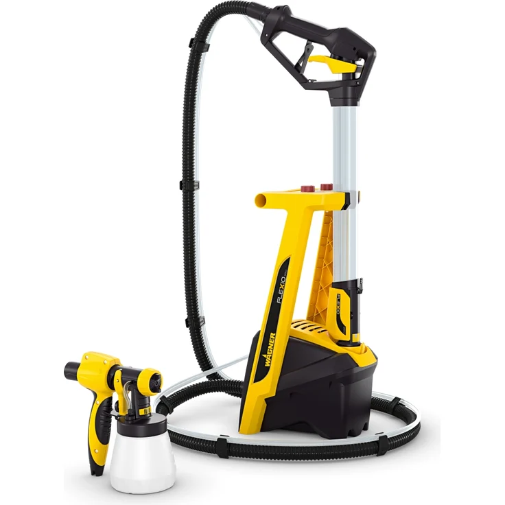 WAGNER Farbsprühsystem W 950 FLEXiO für Dispersions- und Latexfarben, Lacke & Lasuren, 15 m²/5 min, Behälter 800 ml, 630 W, Schlauch 3,5 m, Lanze, Selbstreinigung – Bild 1